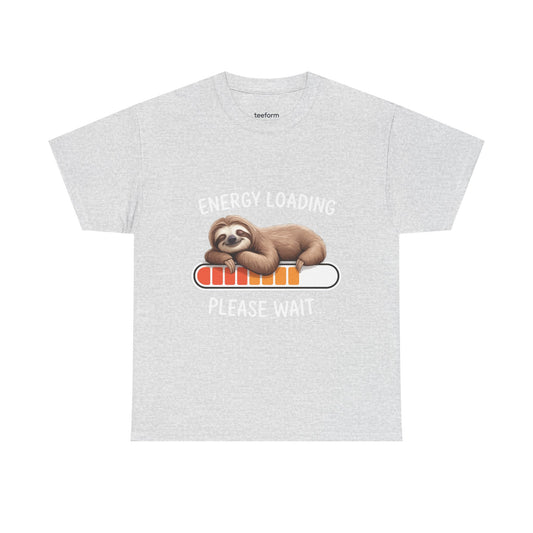 Funny Sloth Energy Loading T-Shirt