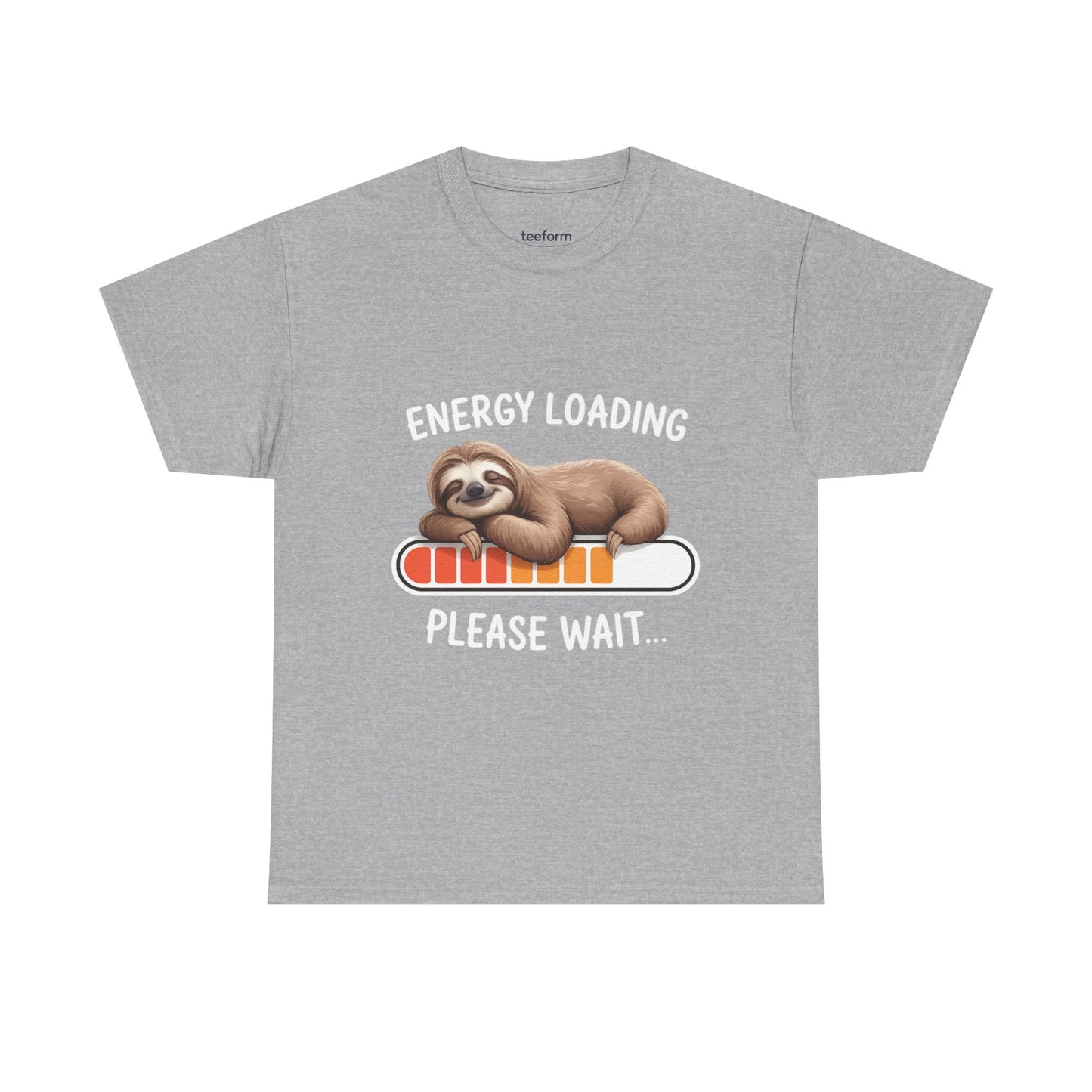 Funny Sloth Energy Loading T-Shirt