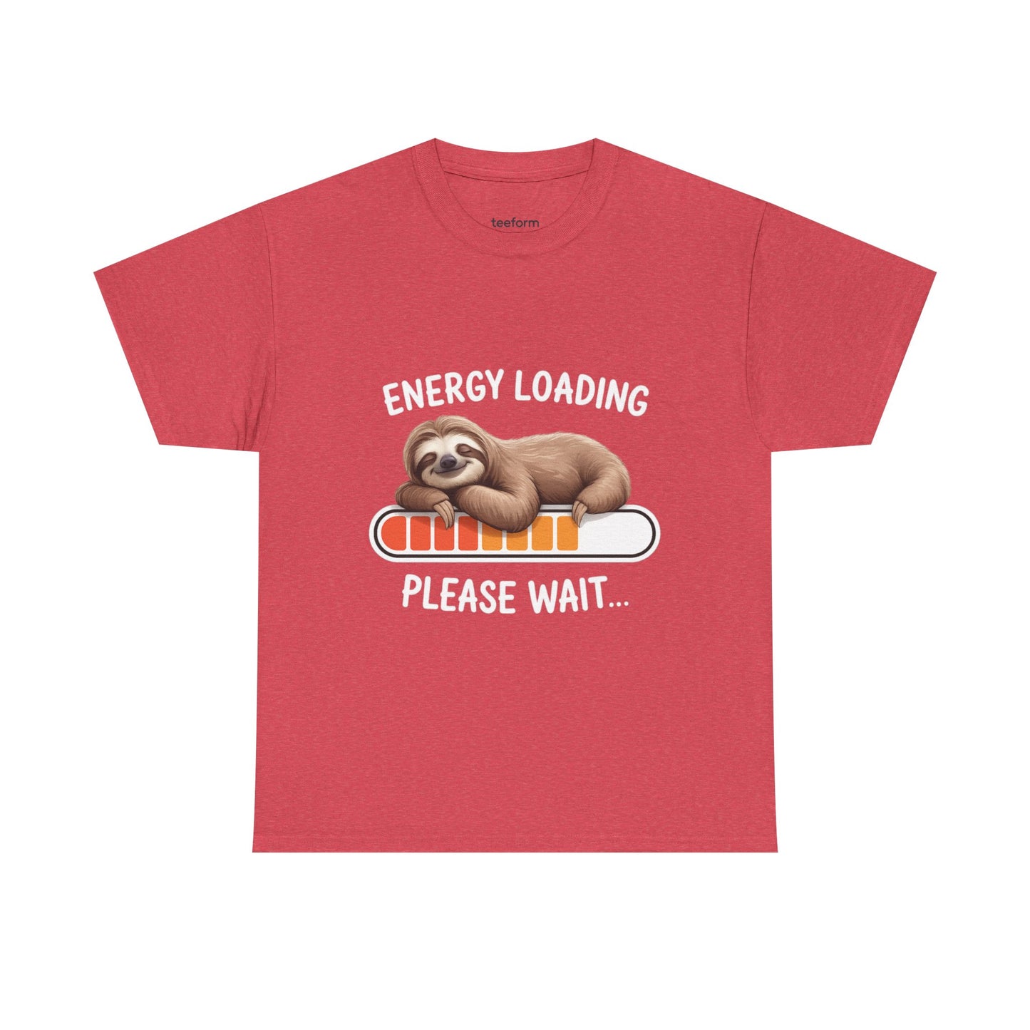 Funny Sloth Energy Loading T-Shirt