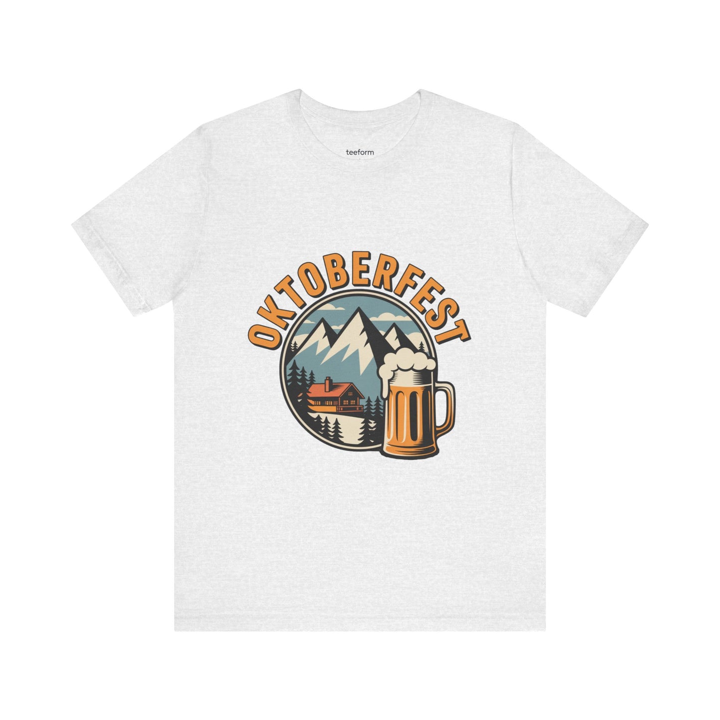 Vintage Oktoberfest T-Shirt | Alpine Mountains & Beer Stein Graphic Tee