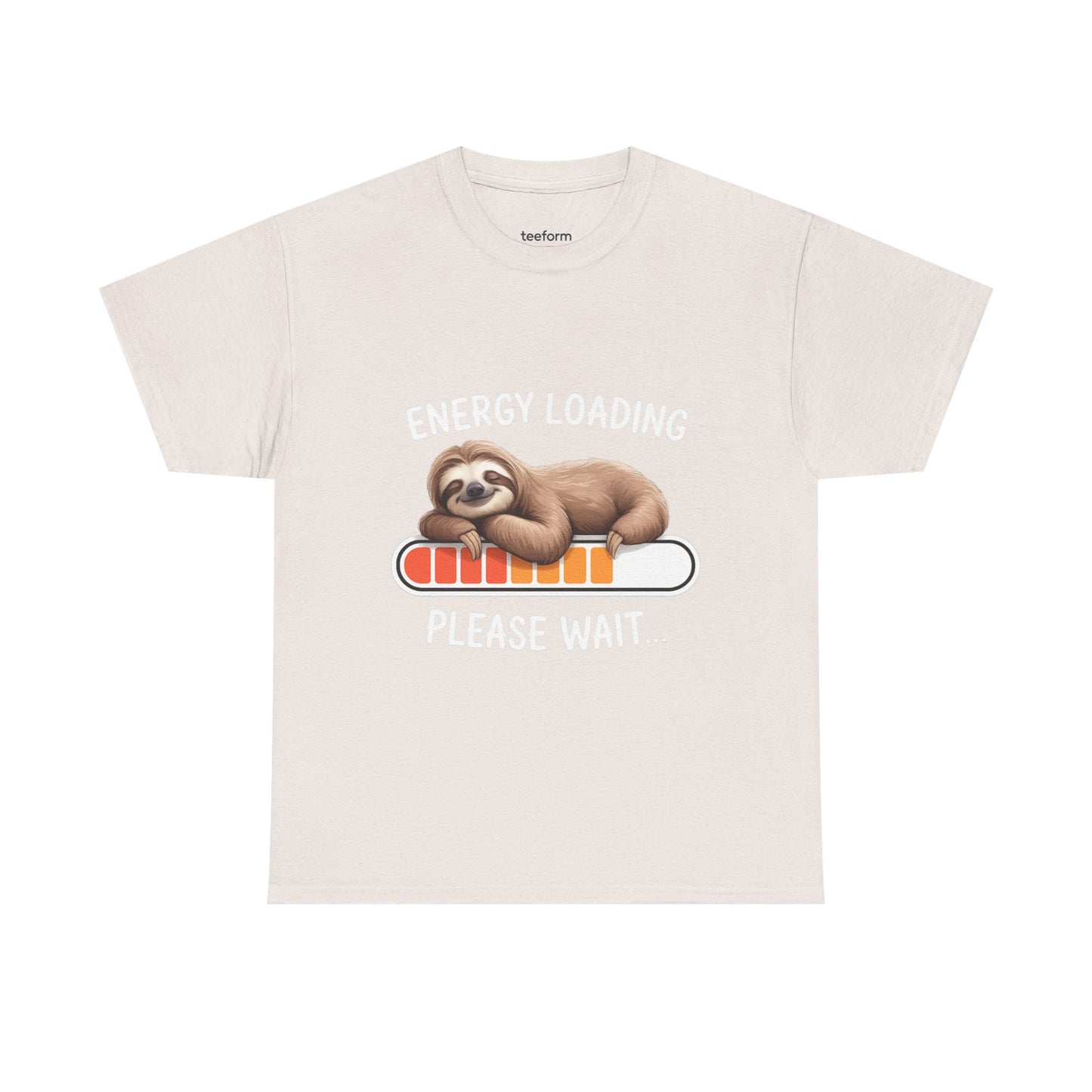 Funny Sloth Energy Loading T-Shirt