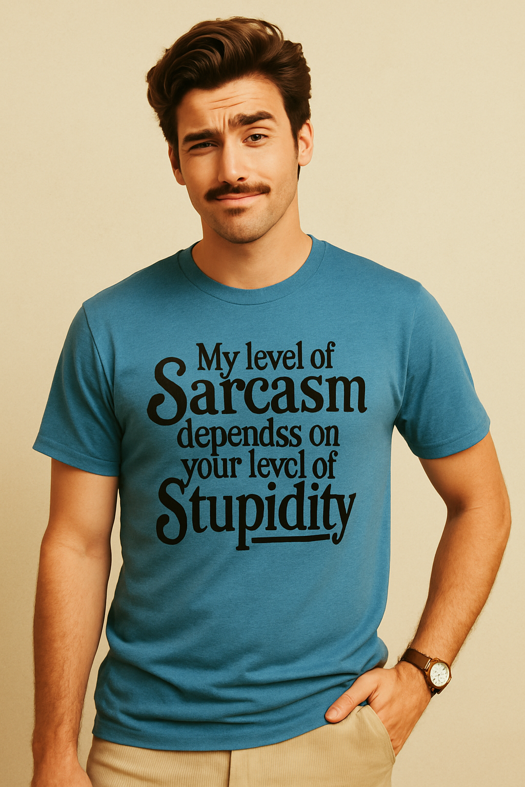 Funny - My level of sarcasm depends on your level of stupidity