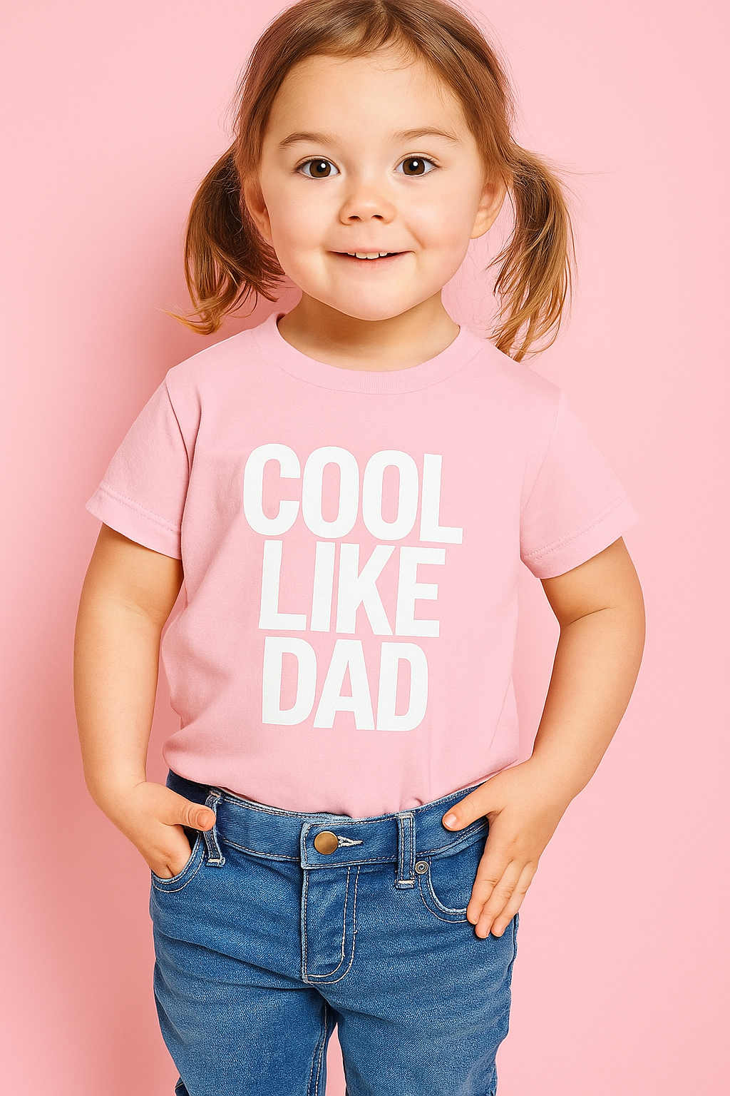 Cool Like Dad Toddler T-Shirt – Funny Father's Day Gift for Kids