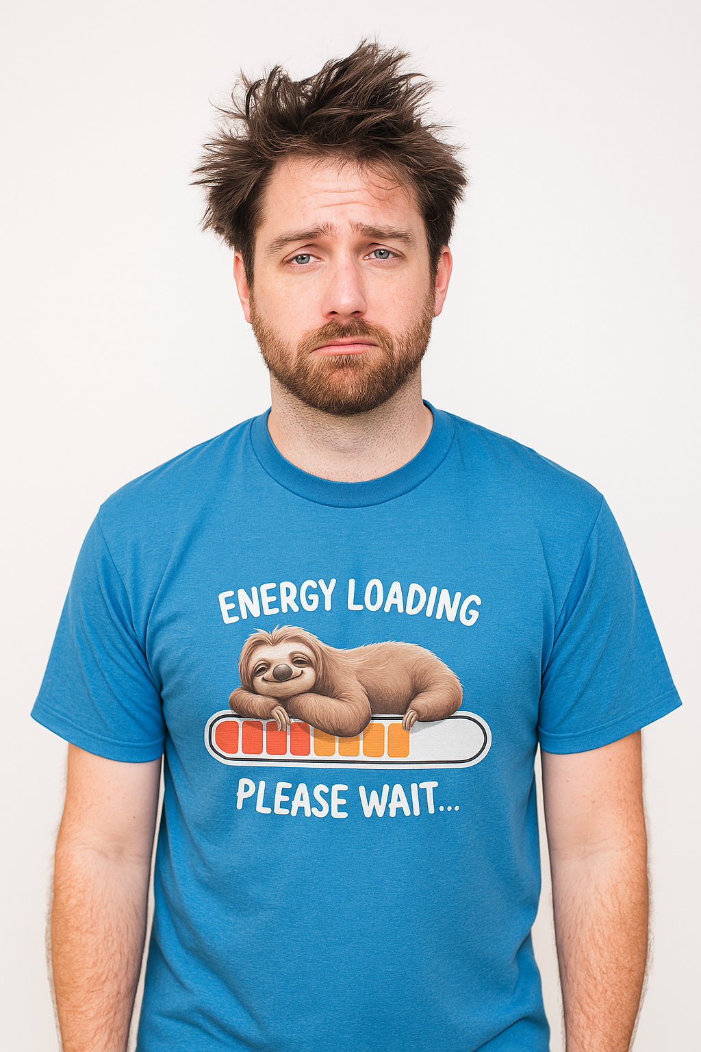 Funny Sloth Energy Loading T-Shirt