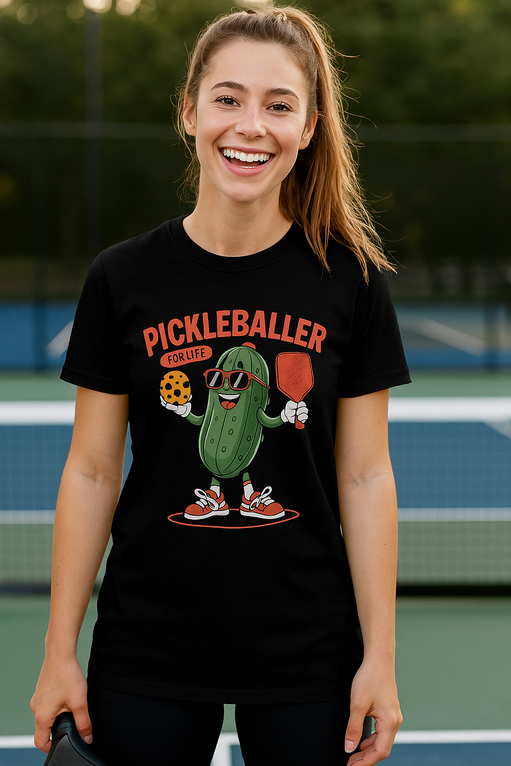 Pickleballer For Life Funny Pickleball T-Shirt