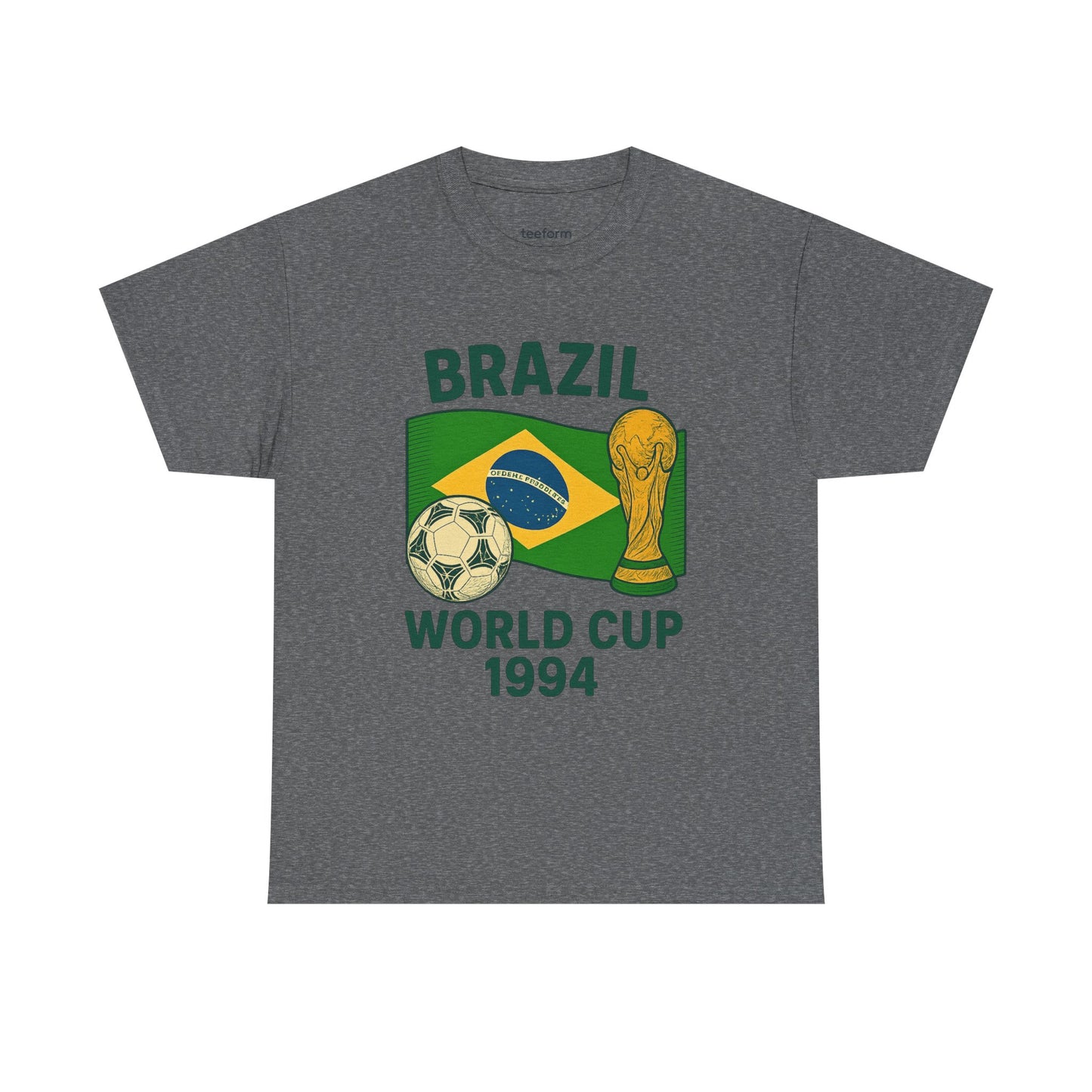 Brazil World Cup 1994 Champions T-Shirt Graphite Heather
